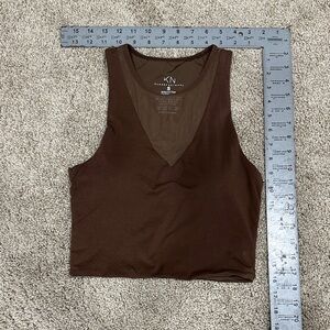 Built in bra - Brown Tank Top